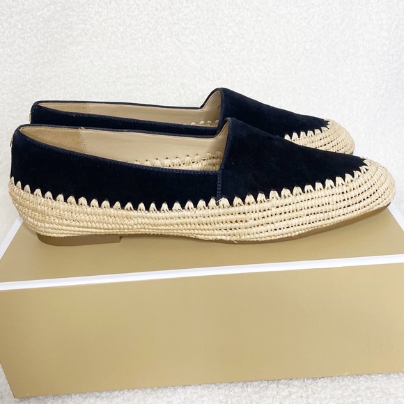 {Michael Kors} Bahia Suede and Jute slip on in black - Picture 4 of 5